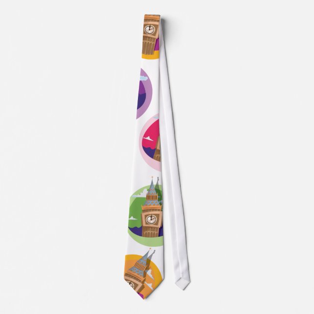 Big Ben Westminster Clock Tower Tie (Front)