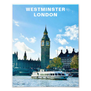 Big Ben Westminster London Thames Photo Print