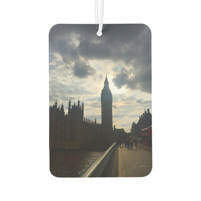 Big Ben Westminster London United Kingdom UK Photo Car Air Freshener (Back)