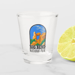 Big Bend National Park Balanced Rock Vintage Shot Glass