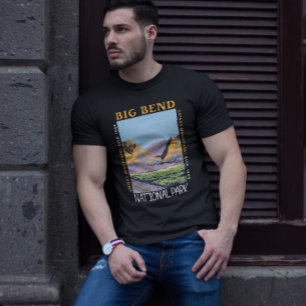  Big Bend National Park Chisos Mountain Distressed T-Shirt