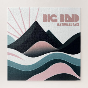 Big Bend National Park Coloured Hills Jigsaw Puzzle