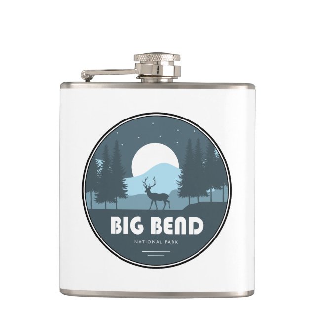 Big Bend National Park Deer Hip Flask (Front)