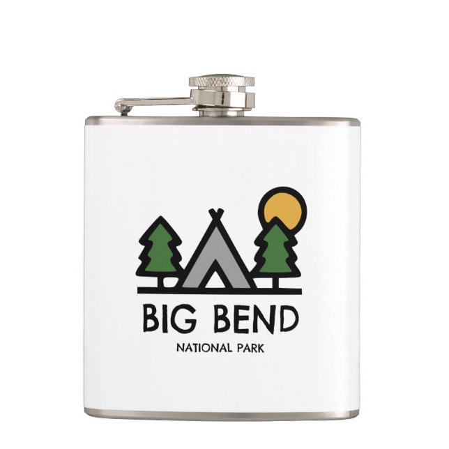 Big Bend National Park Hip Flask (Front)