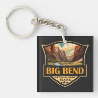 Big Bend National Park Illustration Retro Badge