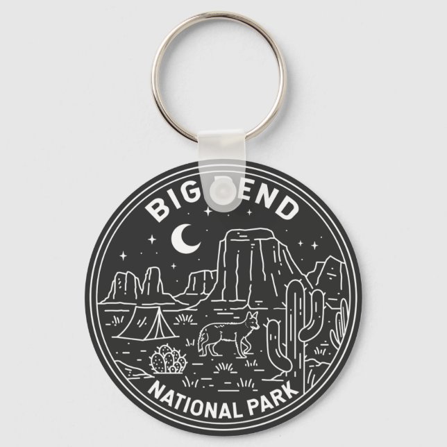 Big Bend National Park Monoline  Key Ring (Front)