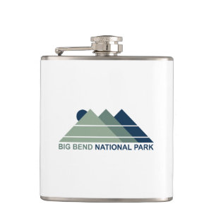 Big Bend National Park Mountain Sun Hip Flask