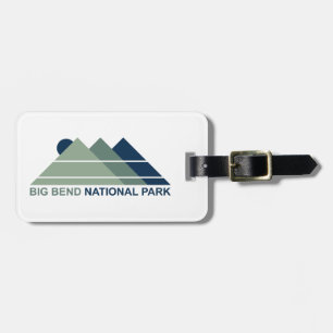 Big Bend National Park Mountain Sun Luggage Tag