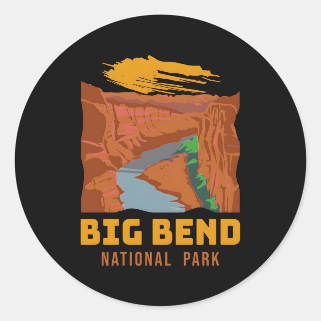 Big Bend National Park Novelty Classic Round Sticker (Front)