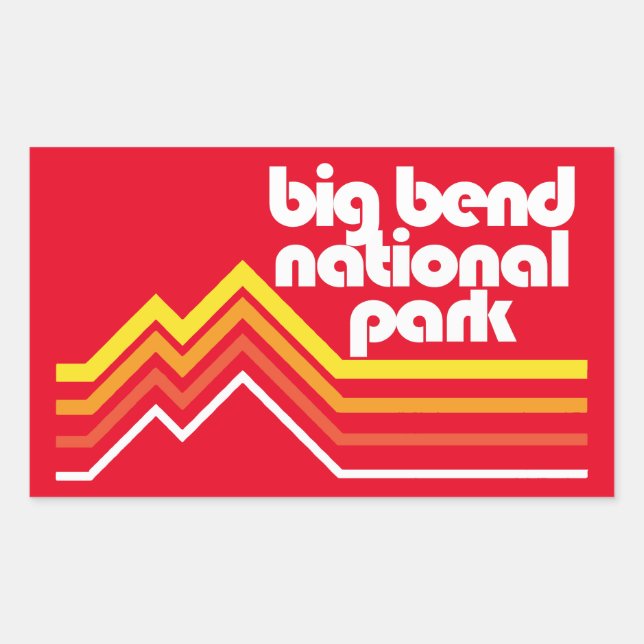Big Bend National Park Rectangular Sticker (Front)