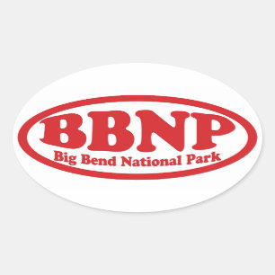 Big Bend National Park red oval sticker