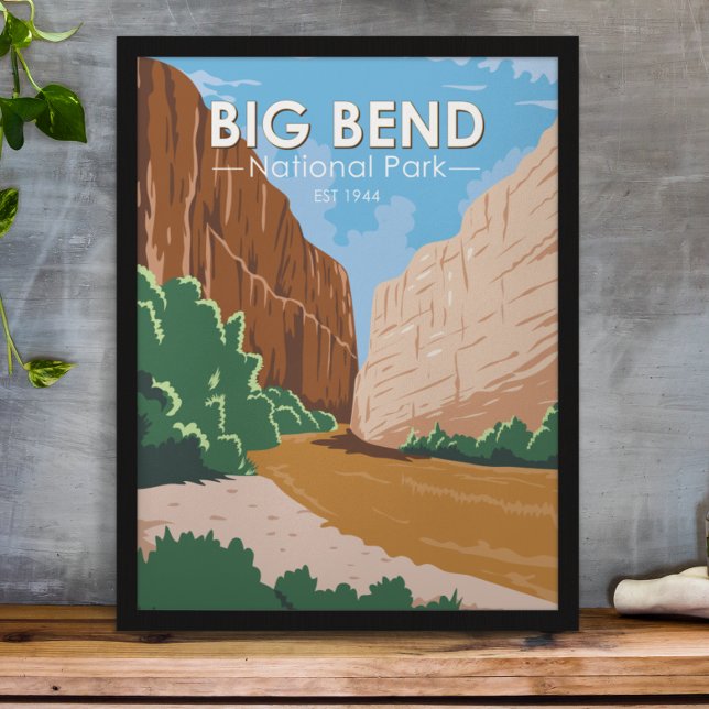  Big Bend National Park Rio Grande Vintage  Poster (Creator Uploaded)