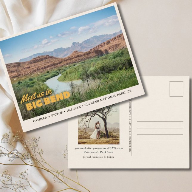 Big Bend National Park Save the Date Postcard (Big Bend National Park Save the Date Postcard)