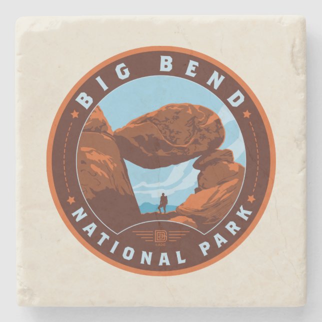 Big Bend National Park Stone Coaster (Front)