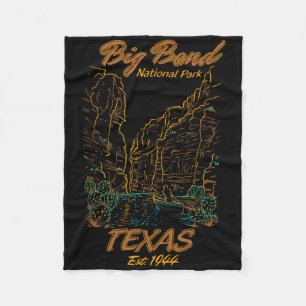Big Bend National Park Texas Camping Hiking Nature Fleece Blanket