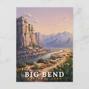 Big Bend National Park Texas Desert Landscape Postcard