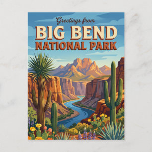 Big Bend National Park Texas Postcard