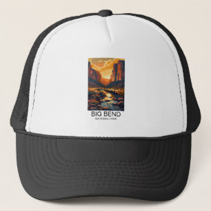 Big Bend National Park Texas Retro Travel Trucker Hat