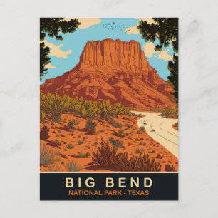 Big Bend, National Park, Texas, Travel Postcard
