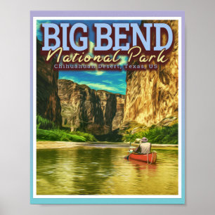 BIG BEND NATIONAL PARK - TEXAS USA POSTER