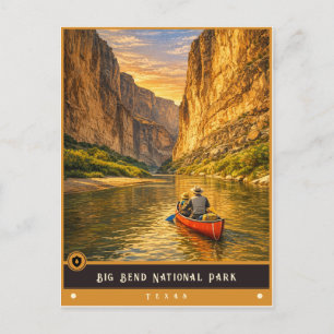 Big Bend National Park Texas Vintage Postcard