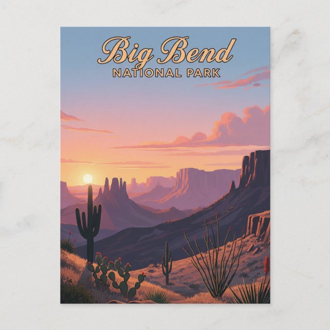 Big Bend National Park Travel Postcard (Front)
