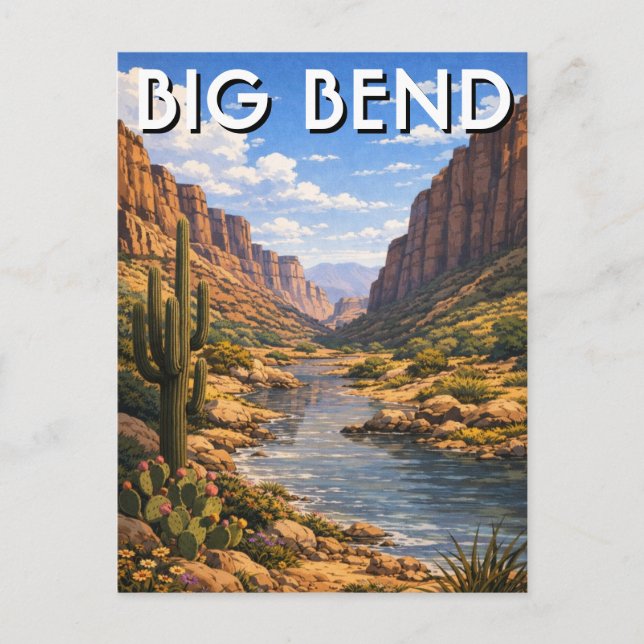 Big Bend National Park Travel Postcard (Front)