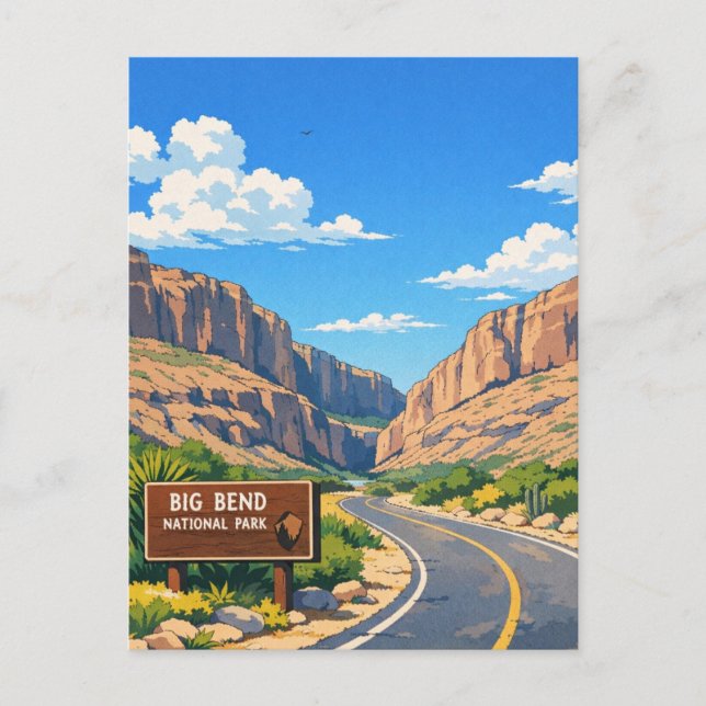 Big Bend National Park Travel Postcard (Front)