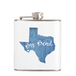 Big Bend National Park Wood Grain Hip Flask