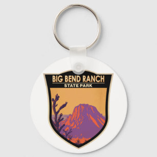 Big Bend Ranch State Park Texas Vintage Key Ring