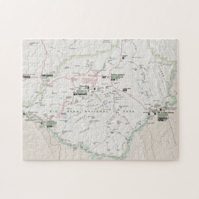 Big Bend (Texas) map puzzle (Horizontal)