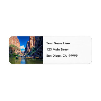 Big Bend Texas National Park Mariscal Canyon Return Address Label