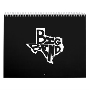 Big Bend West Texas Hiking Retro Vintage Calendar