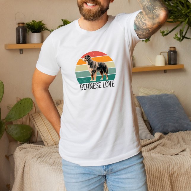 Big Bernese Love: Retro Circle Tee for Dog Enthusi (Creator Uploaded)