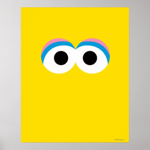 Big Bird Big Face Poster