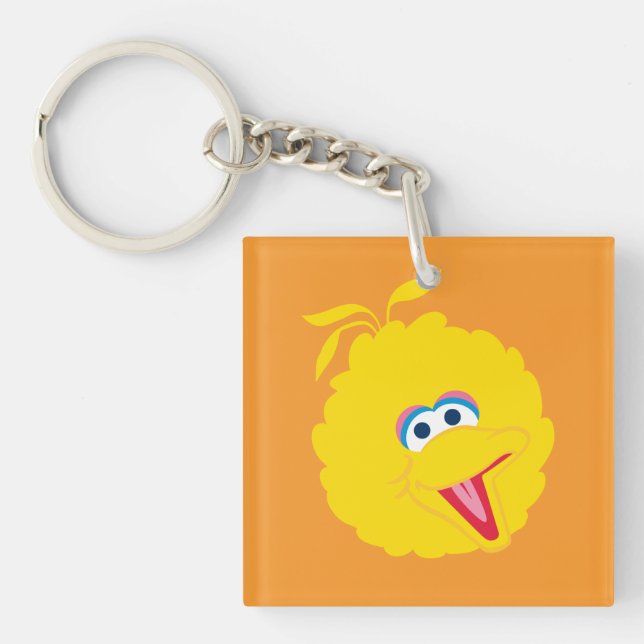 Big Bird Face Key Ring (Front)