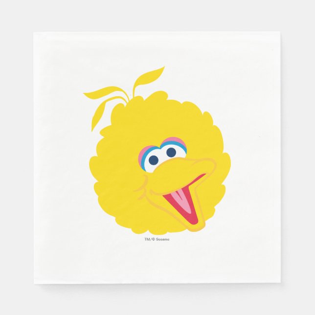 Big Bird Face Napkin (Front)