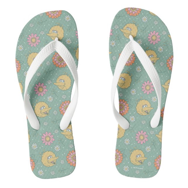 Big Bird | Good Vibes Floral Pattern Thongs (Footbed)