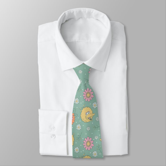 Big Bird | Good Vibes Floral Pattern Tie (Tied)