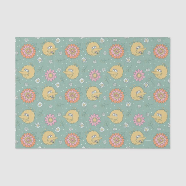 Big Bird | Good Vibes Floral Pattern Tissue Paper (Front)