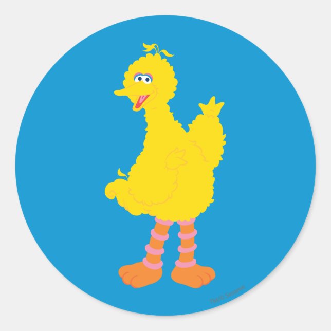 Big Bird Graphic Classic Round Sticker (Front)