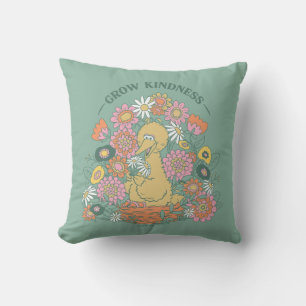 Big Bird   Grow Kindness Floral Graphic Cushion