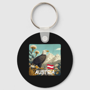 Big Bird of Prey with Awesome Austria Colours Key Ring