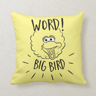 Big Bird Skate Logo - Word! Big Bird Cushion