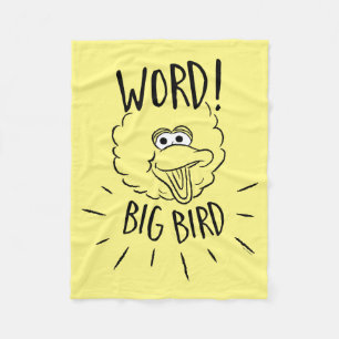 Big Bird Skate Logo - Word! Big Bird Fleece Blanket