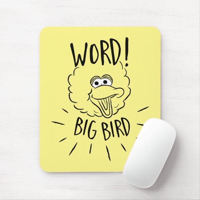Big Bird Skate Logo - Word! Big Bird Mouse Pad (With Mouse)