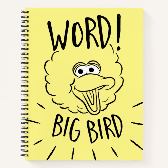 Big Bird Skate Logo - Word! Big Bird Notebook (Front)