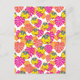 Big Bird   Tropical Pattern Postcard