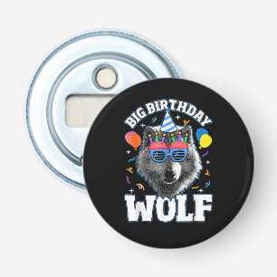 Big Birthday Wolf for Wolves Bottle Opener