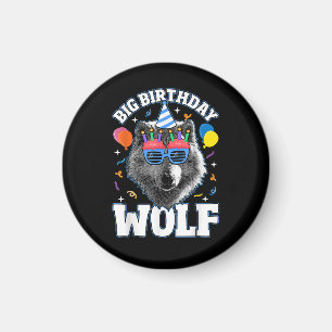 Big Birthday Wolf for Wolves Magnet